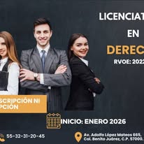 Alumnos de la licenciatura en Derecho